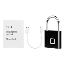 Smart Fingerprint Padlock 20 Users IP56 Rechargeable