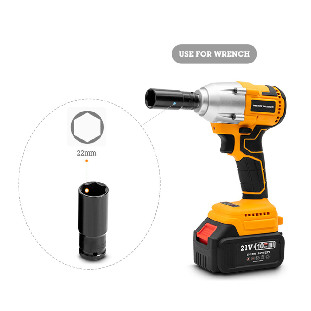 Cordless Impact Wrench Brushless 330Nm 21V Li-Ion Battery 22Mm Socket 610830863920