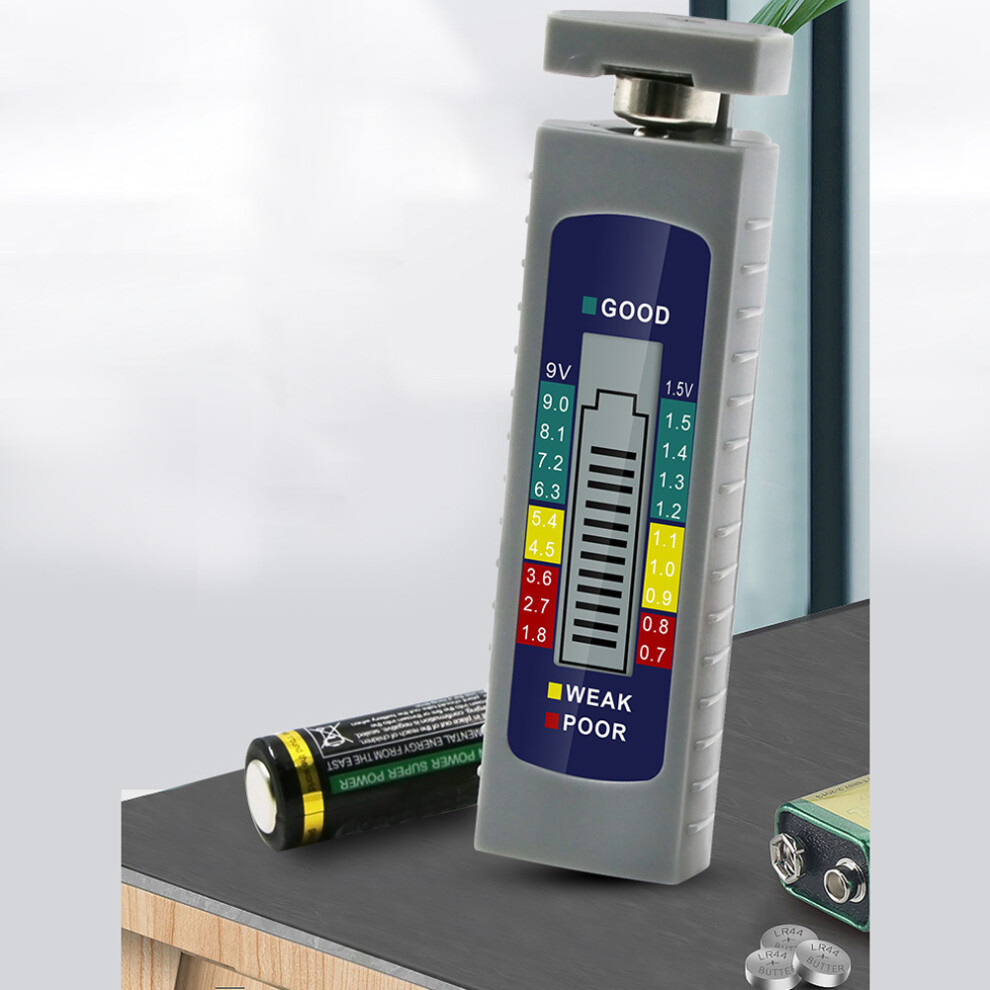 Digital Battery Tester For Aa Aaa 9V 6F22 1.5V Button Cell 610830861483