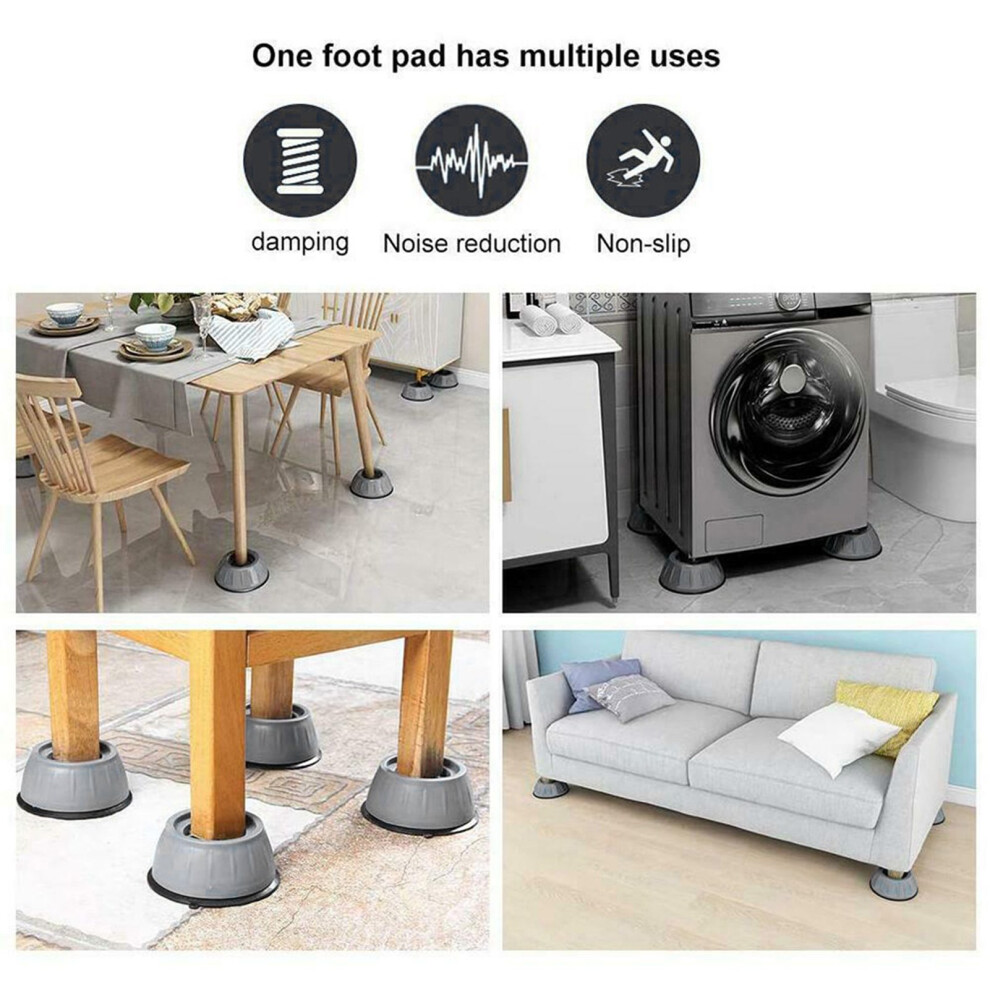 8 Pcs Anti Vibration Pads For Washing Machine Rubber Foot Pad 610830866792