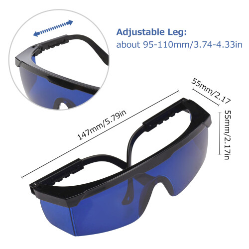 Optische Schutzbrille 190-540nm Teleskopbein 1