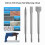 5PCS 250mm SDS S-harp Chisel Brick Stone Concrete Widening 2