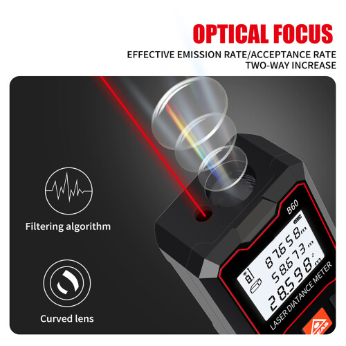 ANENG 60m Laser Measure LCD Digital Bubble Level 2