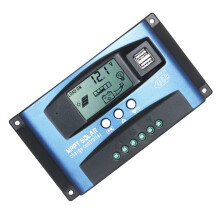 MPPT Solarladeregler Dual USB Smart LCD 5V/2A 12V/24V Auto ID