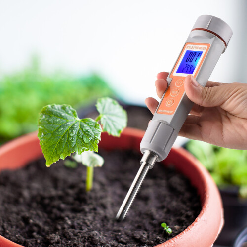 3-in-1-Bodentester EC/TDS/Temperatur mit Hintergrundbeleuchtung