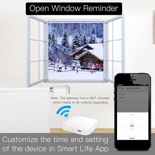 Intelligent Temp-Control-Ventil Thermostat ZigBee APP Fernbedienung 2