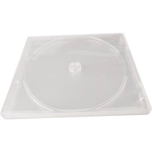 Clear CD Cases 10-Pack, Portable Waterproof DVD Case Replacement, Transparent Plastic CD/DVD Protection 1