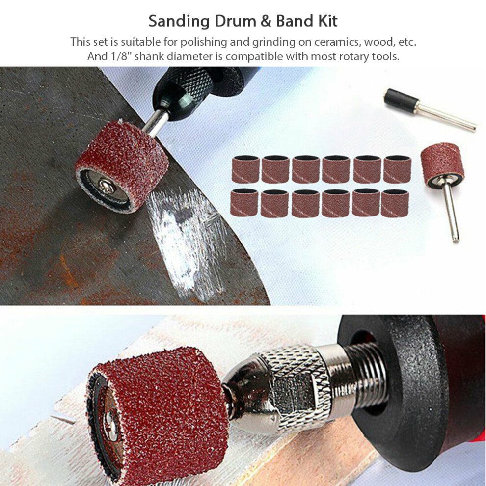 151Pcs Rotary Tool Accessories Kit 1/8'' Shank Cutting Sanding 610830861278