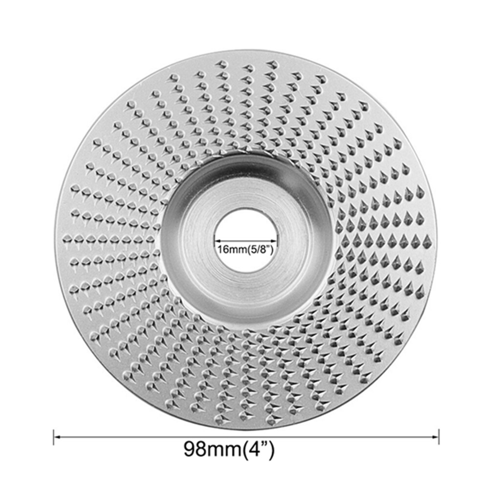 4 Inch Wood Carving Disc Angle Grinder 5/8-Inch Arbor Shaping 610830849948