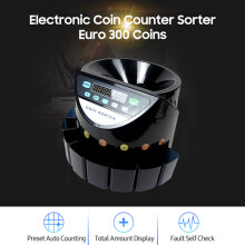 Elektronischer Zähler Sortierer Euro 300 Mini Digital AC 220V