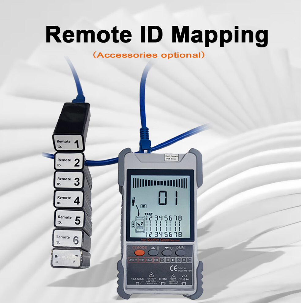 Kkmoon Kkm618 Handheld Cable Tester Lcd Poe Adjustable 610830845858