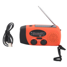Kurbel-Solar-Notfallradio 2000mAh AM/FM Taschenlampe Powerbank