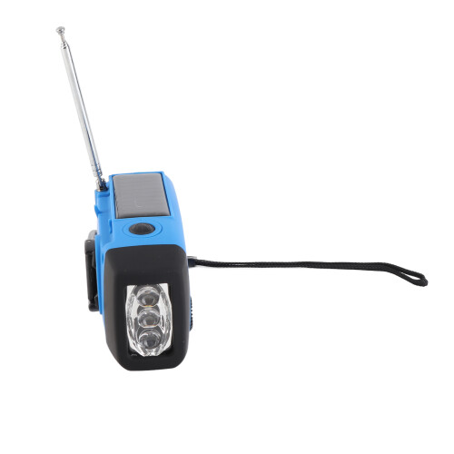 Kurbel-Solar-Notfallradio 2000mAh AM/FM inkl. Taschenlampe 2