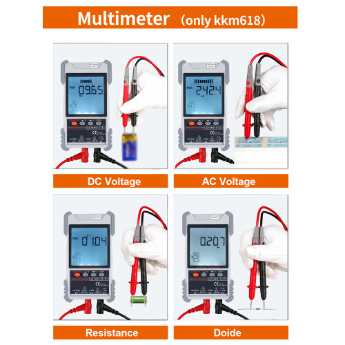 KKMoon KKM618 Kabeltester mit LCD und POE-Einstellung 2