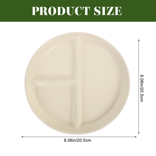 Geteilter Teller Erwachsene Diät Geschirr Dessert 2