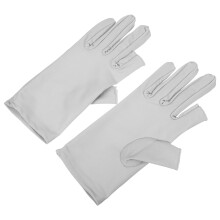 Atmungsaktive Halbfinger-Fahrhandschuhe Für Damen Grau 1 Paar