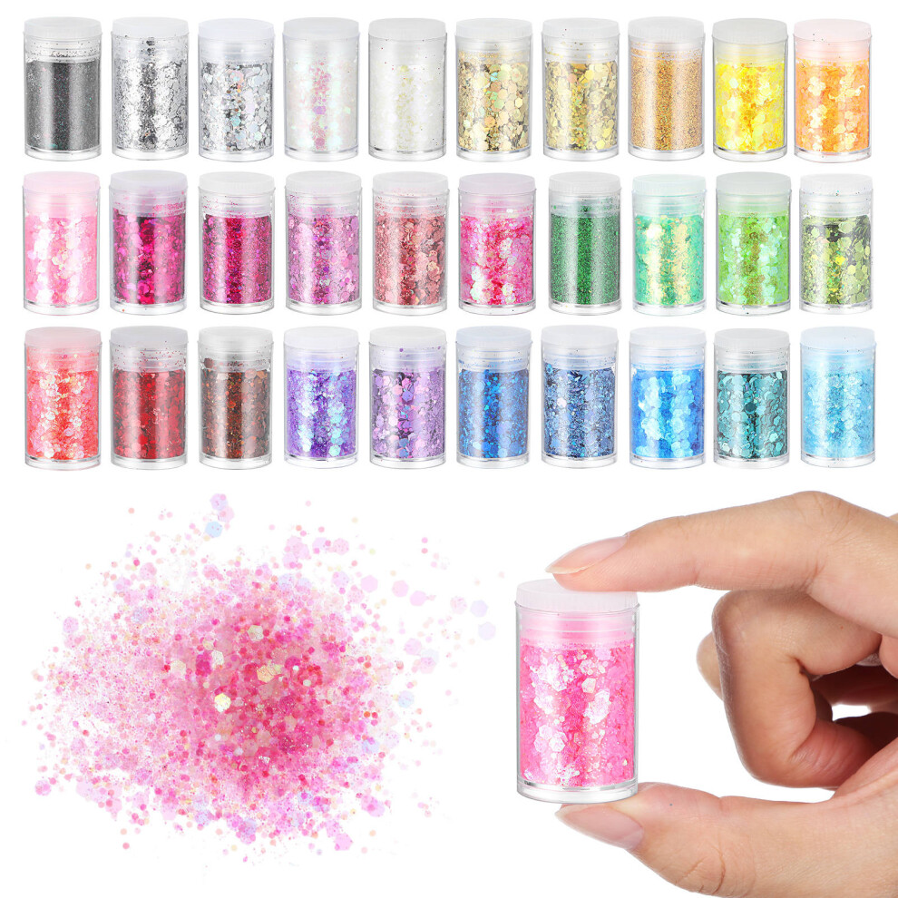 Ohphcall Nail Flakes Shimmer Powder Glitter Manicure Decorations