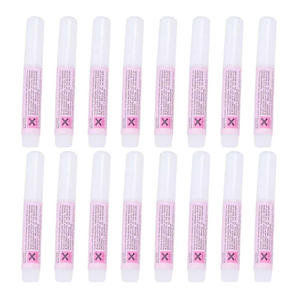 Ohphcall Pink 50Pcs 2G Nail Glue For Nail Art Tips Manicure
