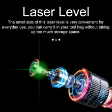 Tragbarer 2-Linien-Laser-Nivelliergerät 3 Selbstnivellierend