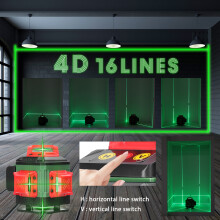 16-Linien-Laserwaage 3 selbstnivellierend omnidirektional