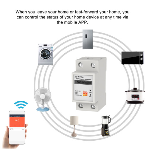 Tuya WiFi Smart-Energiemessgerät Single-Phase APP 2
