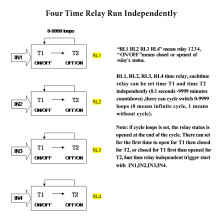 DC6-40V 4-Channel Digital Time Relay Timer Controller Delay Switch LCD