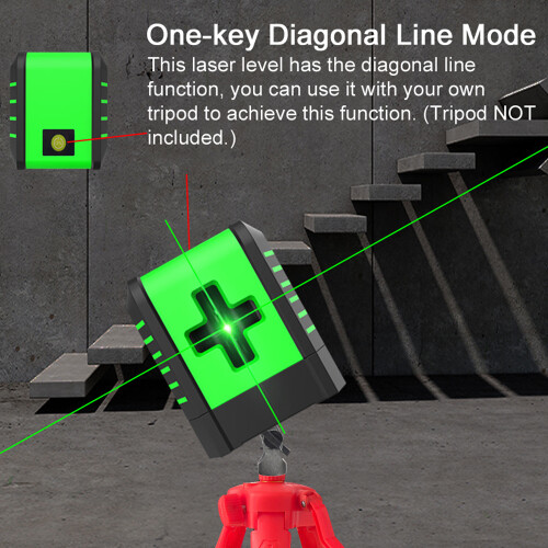 Portable 2-Line Laser Level 3 Self-Levelling for Flooring Tile 2