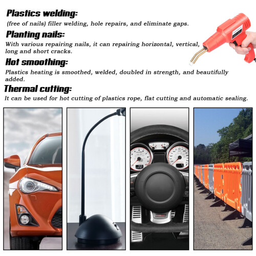100W Portable Plastic Welding Machine Repair Kit with 4 Boxes Staple 2