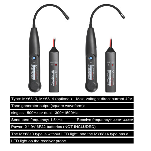 Automotive Circuit Tester Wire Tracker Probe 42V DC Short Open Finder 2