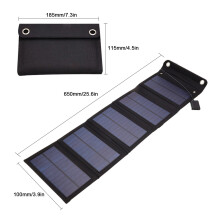 15W Monokristallin Solarpanel Faltbar USB