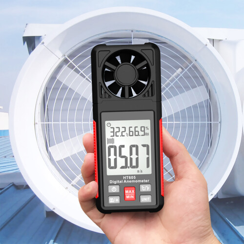 HABOTEST HT605 LCD-Anemometer Wind/Temp/Feuchte 2,2"