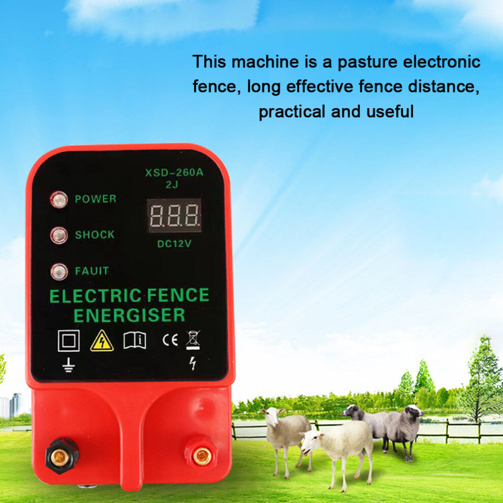 Waterproof Livestock Fence Energiser 2 Power Modes For Poultry Farm 610830840402