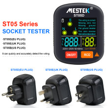 30-250V Digitaler Steckdosenprüfer, RCD-Spannungsmesser