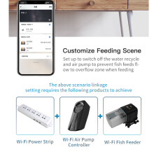 USB-WLAN-Aquariumfütterer App-Fernbedienung Alexa-Stimmensteuerung