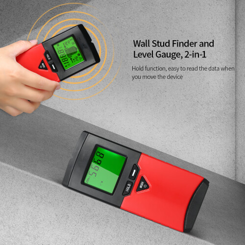 Handheld 2-in-1 Wall Stud Finder & Level Gauge 2