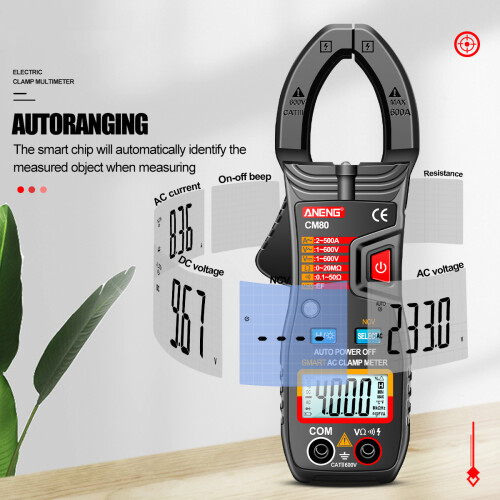 ANENG CM80 Clamp Meter 500A 4000 Zählungen Auto Range 1