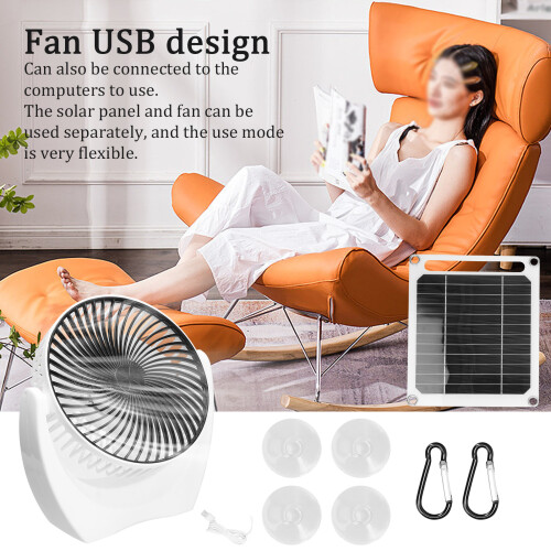 6W Solarventilator mit monokristallinem Solarmodul 2