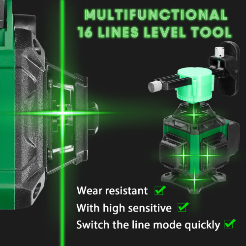 16-Linien Laserwaage 3 Selbstnivellierend mit Stativ 1