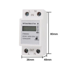 Tuya WiFi Smart Stromzähler Timer mit App-Steuerung