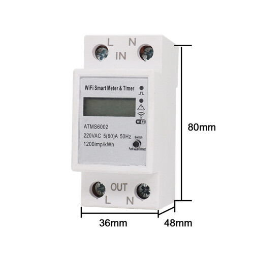Tuya WiFi Smart Stromzähler Timer mit App-Steuerung