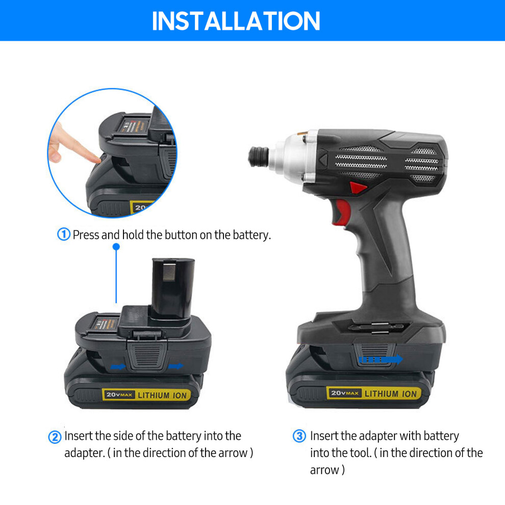 Battery Converter Adapter Dewalt/Milwaukee 18V-20V To Craftsman 19.2V 610830838010