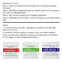PH Meter Calibration Buffer Powder Set 3 Type for PH Test