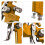 HVLP Spray Gun Gravity-Feed 3 Nozzles 1.5/1.7/2.0mm 2