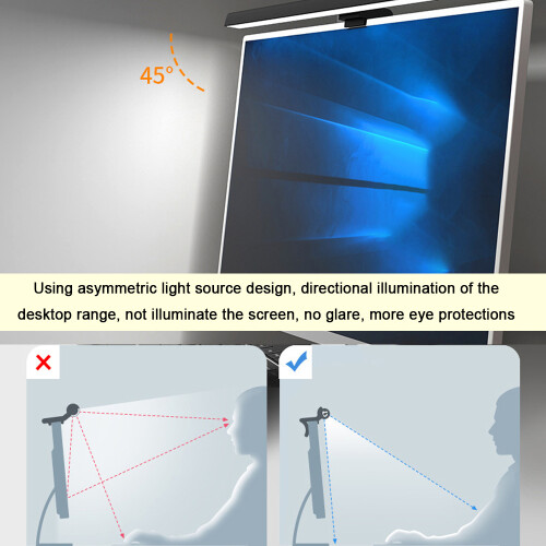 Stufenlose Dimm-LED-Lampe für Computermonitor USB 1