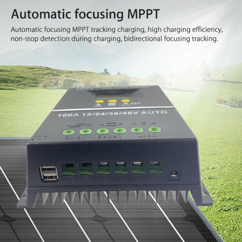 Solar MPPT-Regler LCD Spannung Auto-ID Off-Grid Lithium/Blei 1
