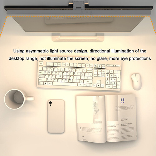 Stufenlose Dimm-LED-Lampe für Computermonitor USB 2