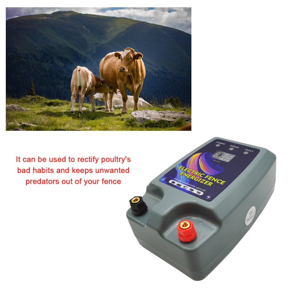 Electric Livestock Fence Energiser 3 Power Modes For Poultry Farm 610830840433