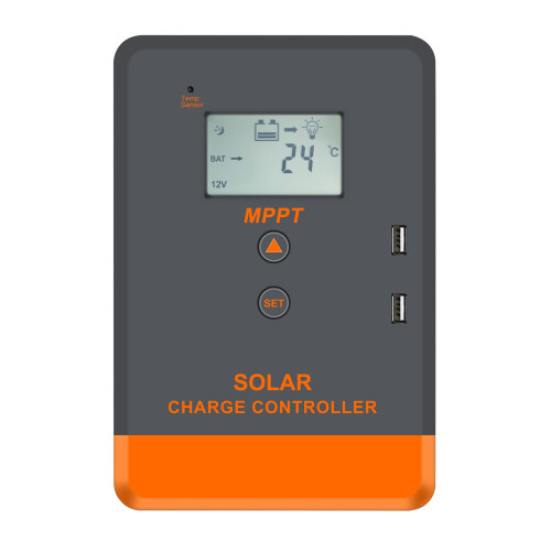 12V/24V Solarregler mit LCD-Hintergrundbeleuchtung