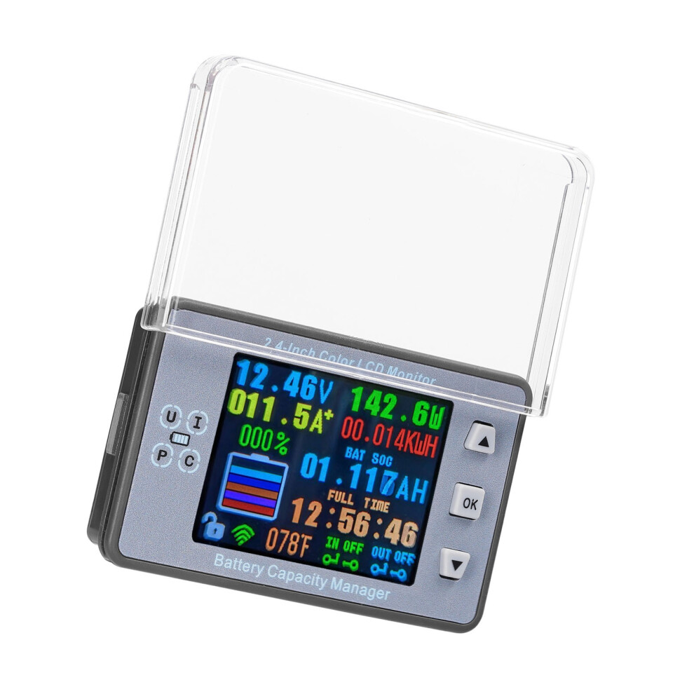 2.4 Inch Color Lcd Battery Tester Voltage Current Temp Meter 610830831882
