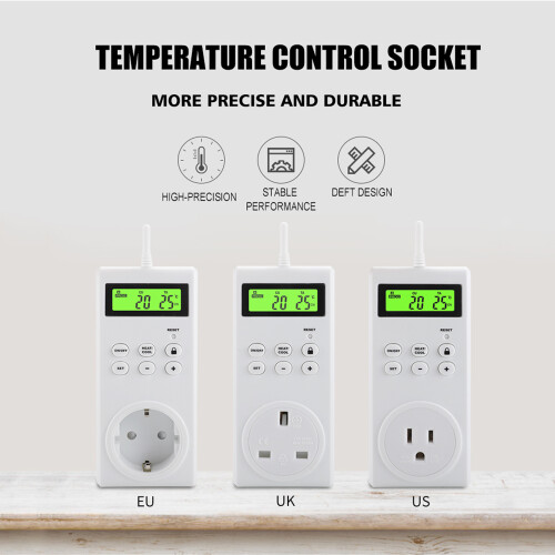 Drahtloser programmierbarer Thermostat mit LCD 1